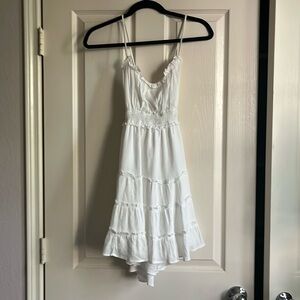 white sun dress